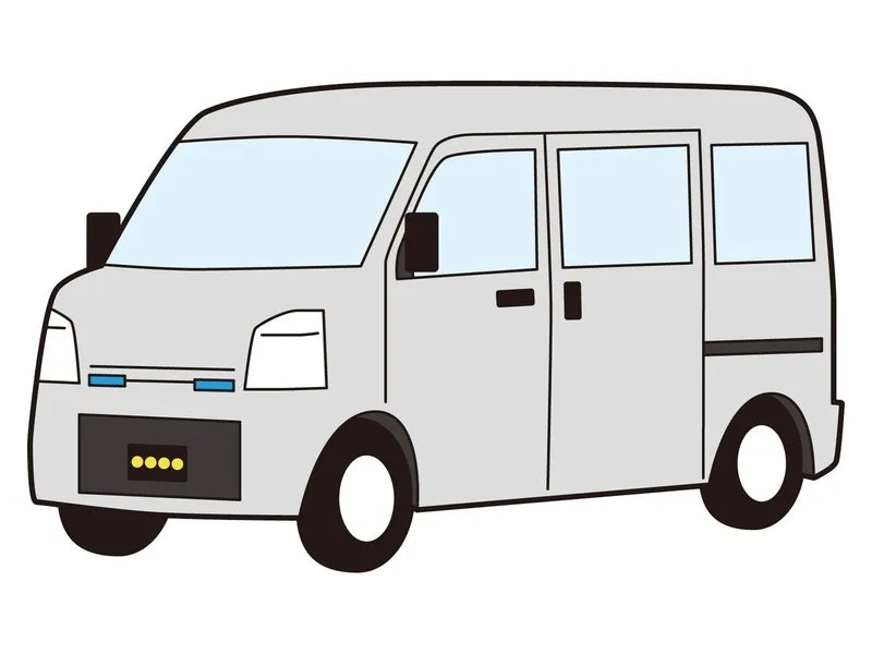 配送に使う軽バン(車両費)のイメージ